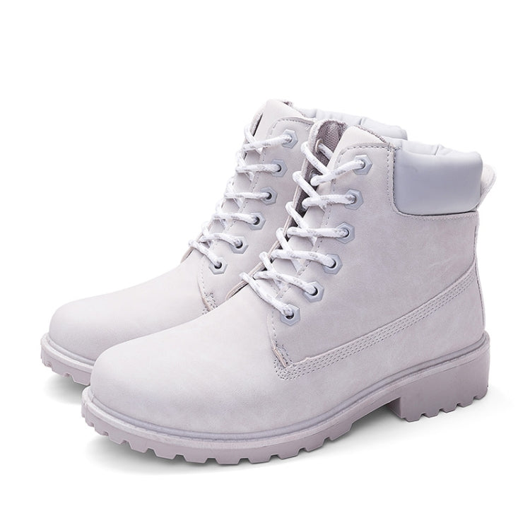 Couple Casual Big Head Warm Shoes Martin Boots, Size:40
