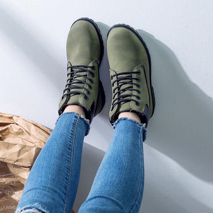 Couple Casual Big Head Warm Shoes Martin Boots, Size:40
