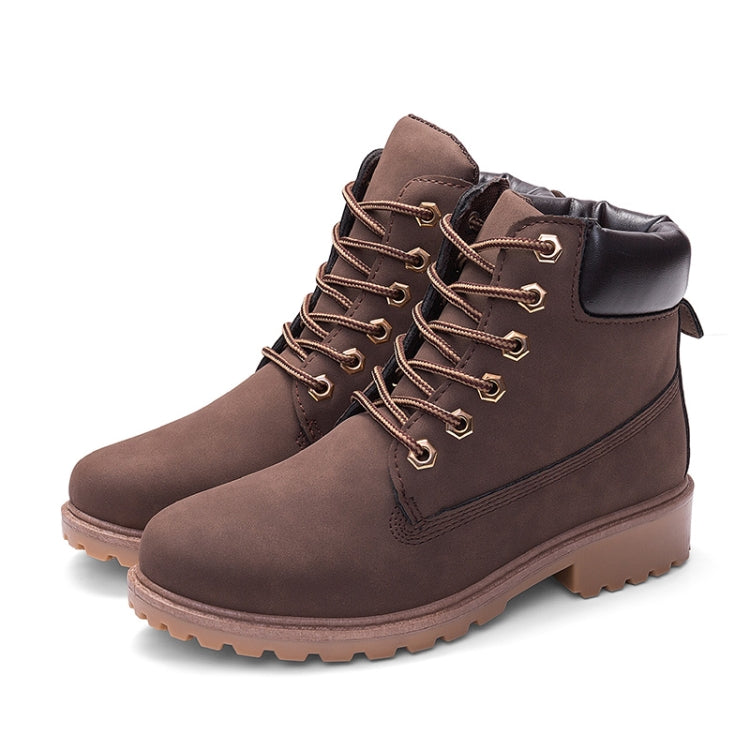 Couple Casual Big Head Warm Shoes Martin Boots, Size:41