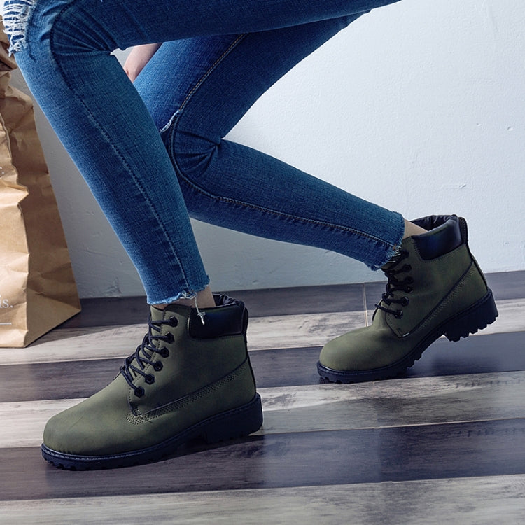 Couple Casual Big Head Warm Shoes Martin Boots, Size:41