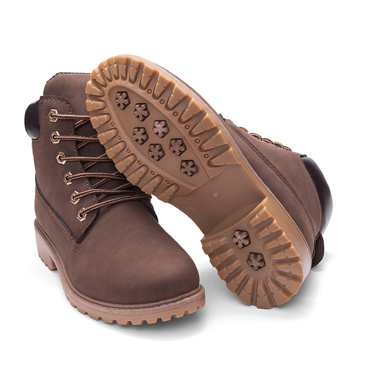 Couple Casual Big Head Warm Shoes Martin Boots, Size:42