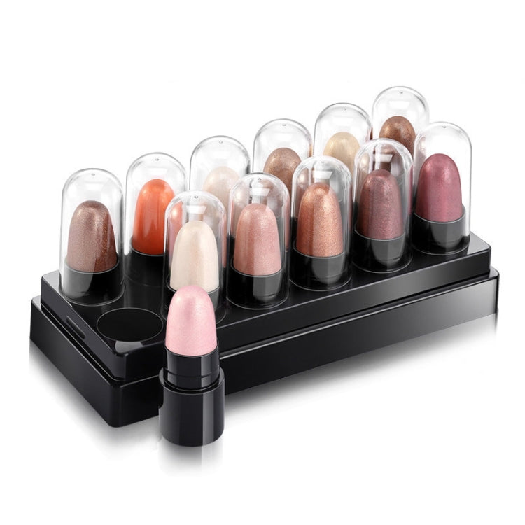 12 PCS Mini Size Mousse Eye Shadow Pen Eye Shadow Pencil Eye Makeup Eyeliner 12 Color Optional Makeup Tools