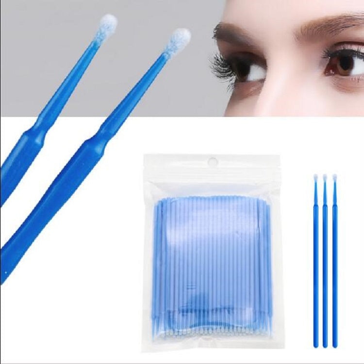 3 PCS One-time Quick Unloading Eyelash Cleaning Stick A Bag of 100 Sticks Random Color Delivery
