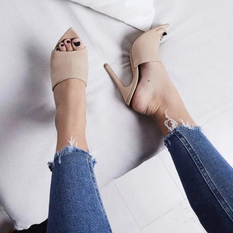 Fish Mouth Pointed Head High Heels Sandals for Women, Shoe Size:35