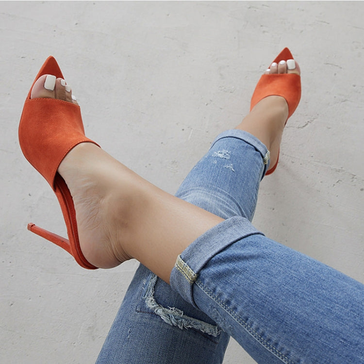 Fish Mouth Pointed Head High Heels Sandals for Women, Shoe Size:38
