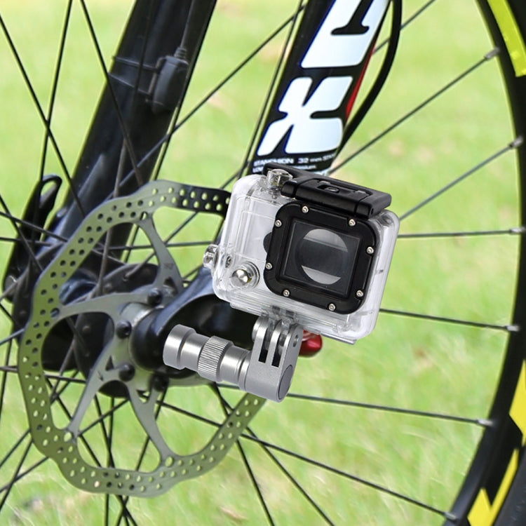 Bicycle Wheel Axle Stand Bicycle Extension Fixed Stand for GoPro Hero11 Black / HERO10 Black /9 Black /8 Black /7 /6 /5 /5 Session /4 Session /4 /3+ /3 /2 /1, DJI Osmo Action and Other Action Cameras