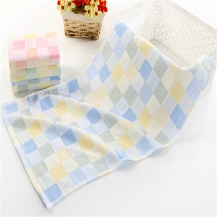 Children Wash Face Towel  Absorbent Soft Cotton Hand Towel(Blue)