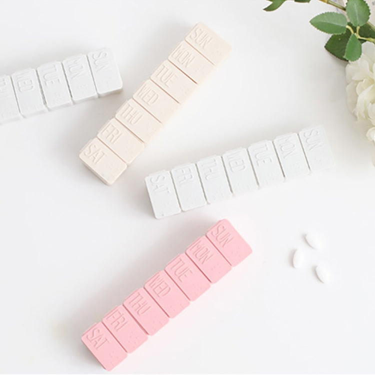 Cute Mini Travel Portable Seven-grid Plastic Pill Box