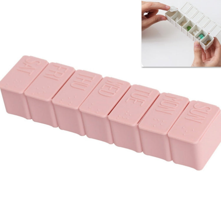 Cute Mini Travel Portable Seven-grid Plastic Pill Box