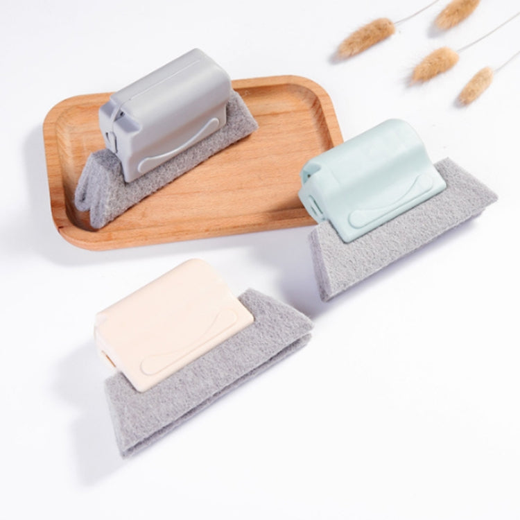 2 PCS Multipurpose Window Slot Cleaning Brush Home Cleaner Household Cleaning Tool(Blue)