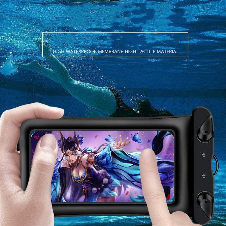 5 PCS Suitable For 5.2-6.8 Inch Mobile Phone Floating Inflatable Airbag Mobile Phone Waterproof Bag(Random Color)