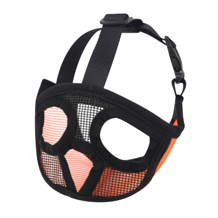 Pet Bulldog Mouth Cover Mask Pet Suppliesï¼ŒFull Net Cover Version, Size:L
