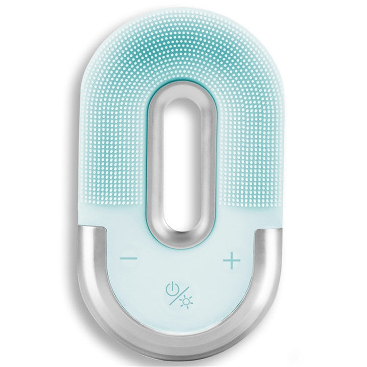Wireless Hot Compress Face Washing Instrument Ultrasonic Cleansing Instrument Pore Cleaning Electric Silicone Beauty Brush
