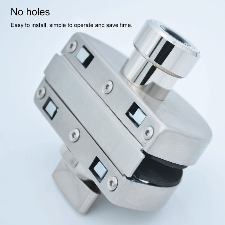 BLM002 20 Groups Fingerprint Glass Door Lock U-shaped Double-open Punch-free Intelligent Lock