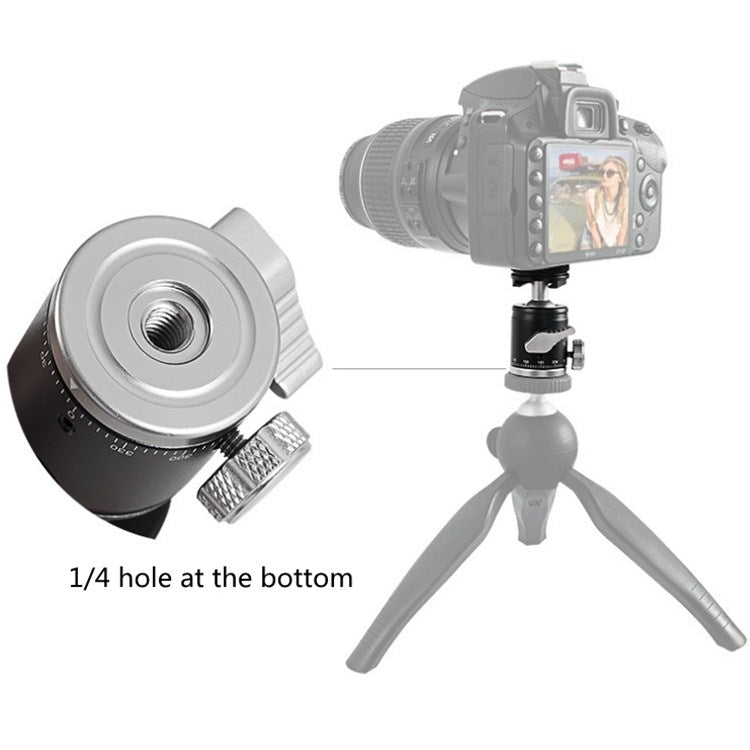 BEXIN K-19 Multifunctional Aluminum Alloy Cold Shoe Ball Head Tripod Mount