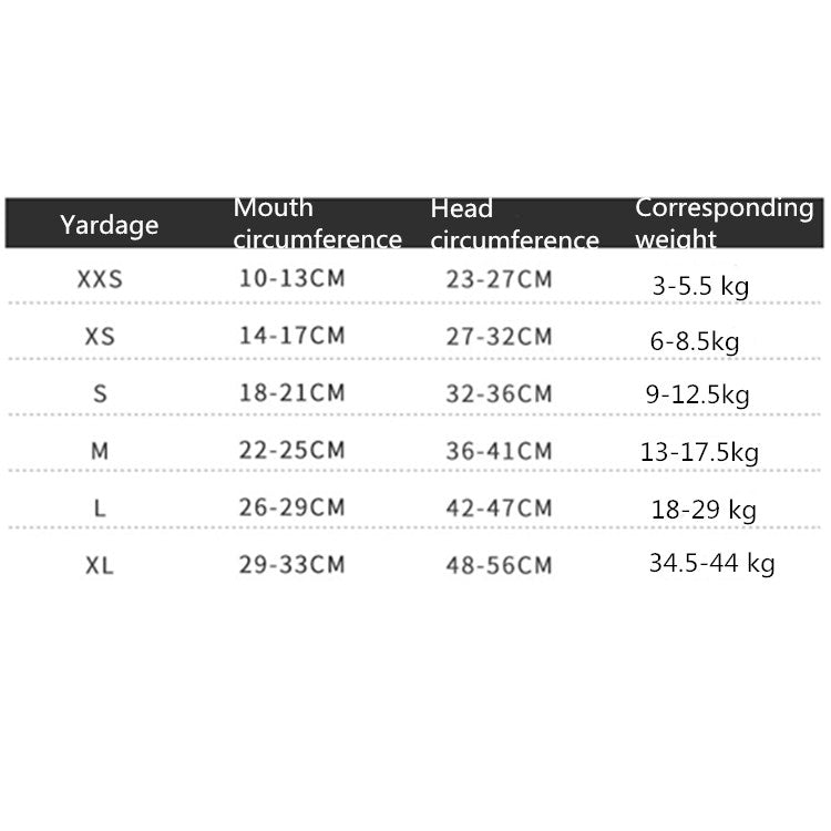 Small And Medium-sized Long-mouth Dog Mouth Cover Teddy Dog Mask, Size:XXS