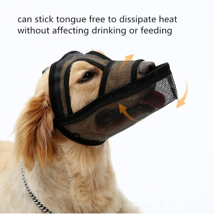 Small And Medium-sized Long-mouth Dog Mouth Cover Teddy Dog Mask, Size:S