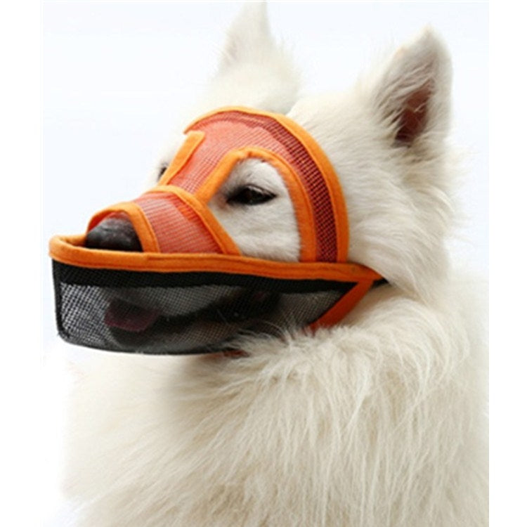 Small And Medium-sized Long-mouth Dog Mouth Cover Teddy Dog Mask, Size:M