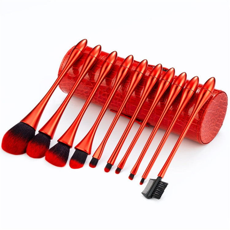 10 In 1 Small Waist Goblet Makeup Brush Set Beauty Tools