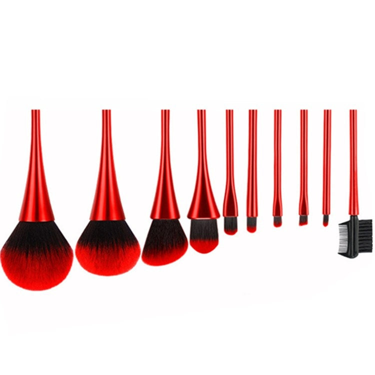 10 In 1 Small Waist Goblet Makeup Brush Set Beauty Tools