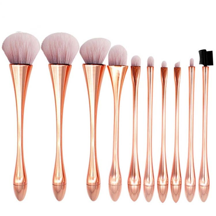 10 In 1 Small Waist Goblet Makeup Brush Set Beauty Tools