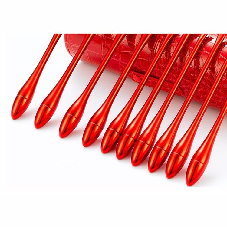 10 In 1 Small Waist Goblet Makeup Brush Set Beauty Tools
