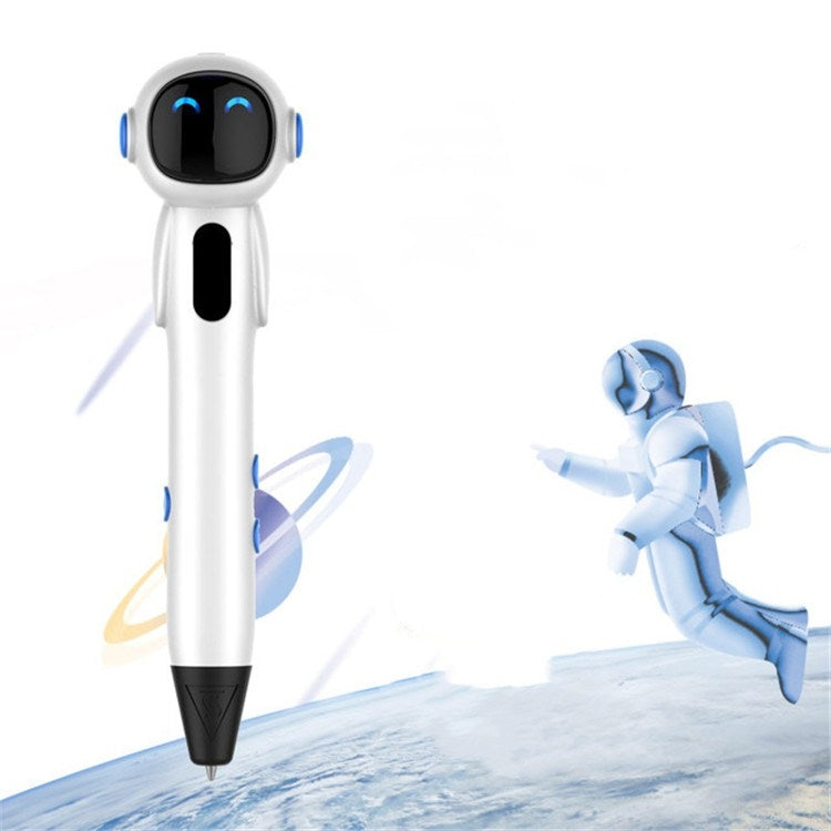 Astronaut 3D Printing Pen Low Temperature Intelligent Wireless Stereo Graffiti Painting Children 3D Brush, Battery Capacity:1000 mAH