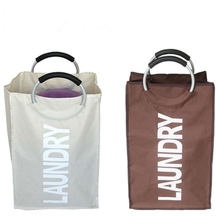 Single Grid Portable Dual Layers Oxford Dirty Cloth Basket Large Waterproof Clothes Laundry Bag