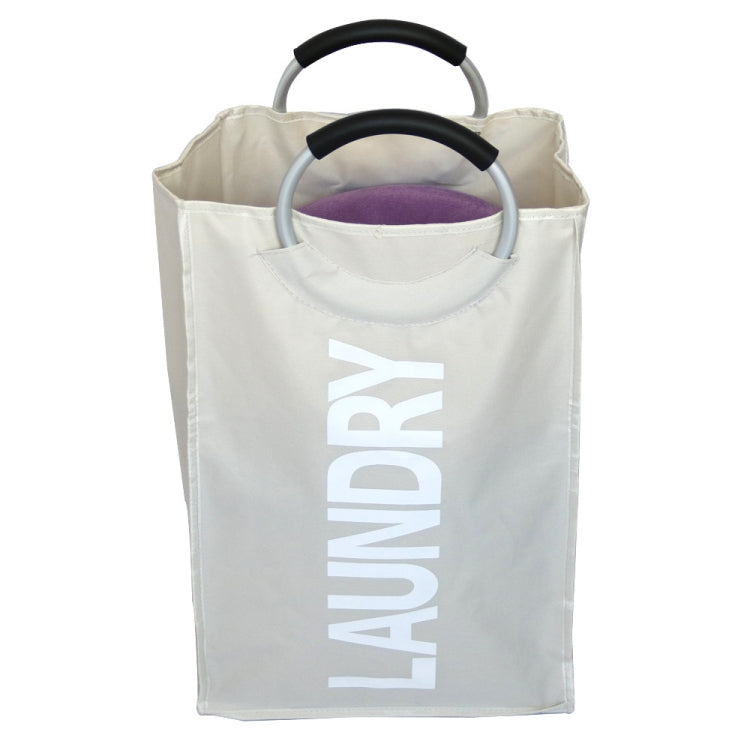 Single Grid Portable Dual Layers Oxford Dirty Cloth Basket Large Waterproof Clothes Laundry Bag