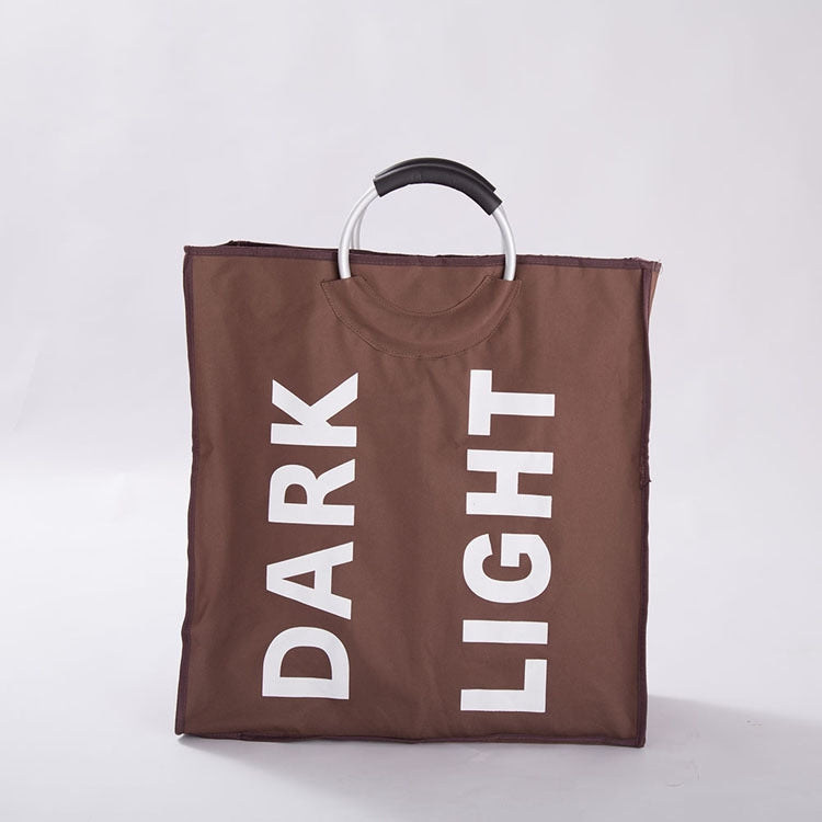 Double Grids Portable Dual Layers Oxford Dirty Cloth Basket Large Waterproof Clothes Laundry Bag