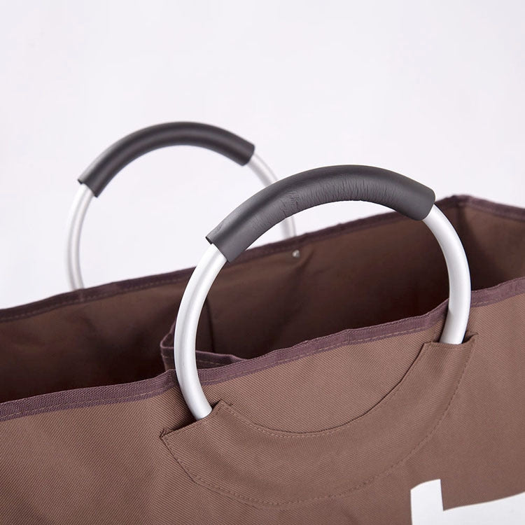 Double Grids Portable Dual Layers Oxford Dirty Cloth Basket Large Waterproof Clothes Laundry Bag