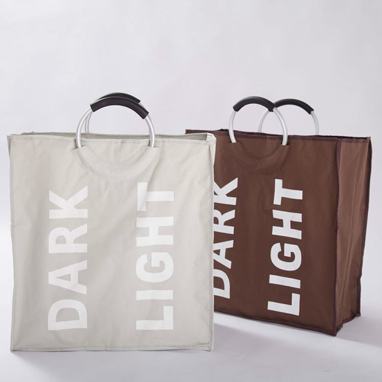 Double Grids Portable Dual Layers Oxford Dirty Cloth Basket Large Waterproof Clothes Laundry Bag