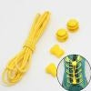 2 Pairs Elastic Band Round Spring Buckle Adult Children Safety Elastic Free Lazy Shoelaces