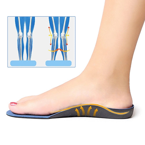 One Pair Flatfoot Orthotics Cubitus Varus Orthopedic Feet Cushion Pads Care Insoles, Shoe Size:XS(34-37)