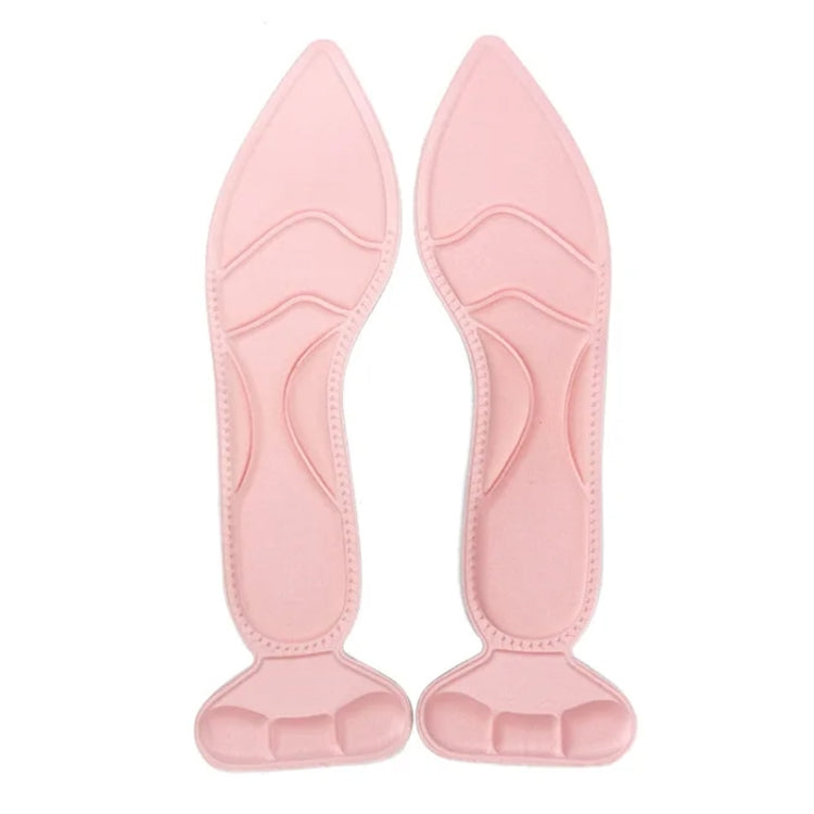 2 Pairs 8D Pad Inserts Heel Post Back Breathable Anti-slip for High Heel Shoe Insole
