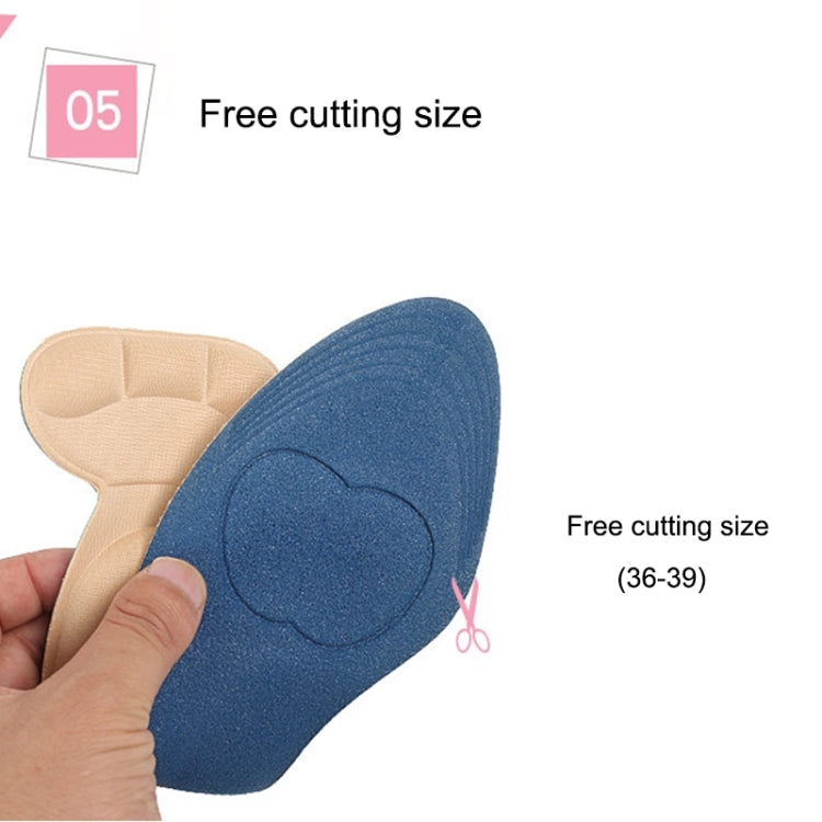 2 Pairs 8D Pad Inserts Heel Post Back Breathable Anti-slip for High Heel Shoe Insole