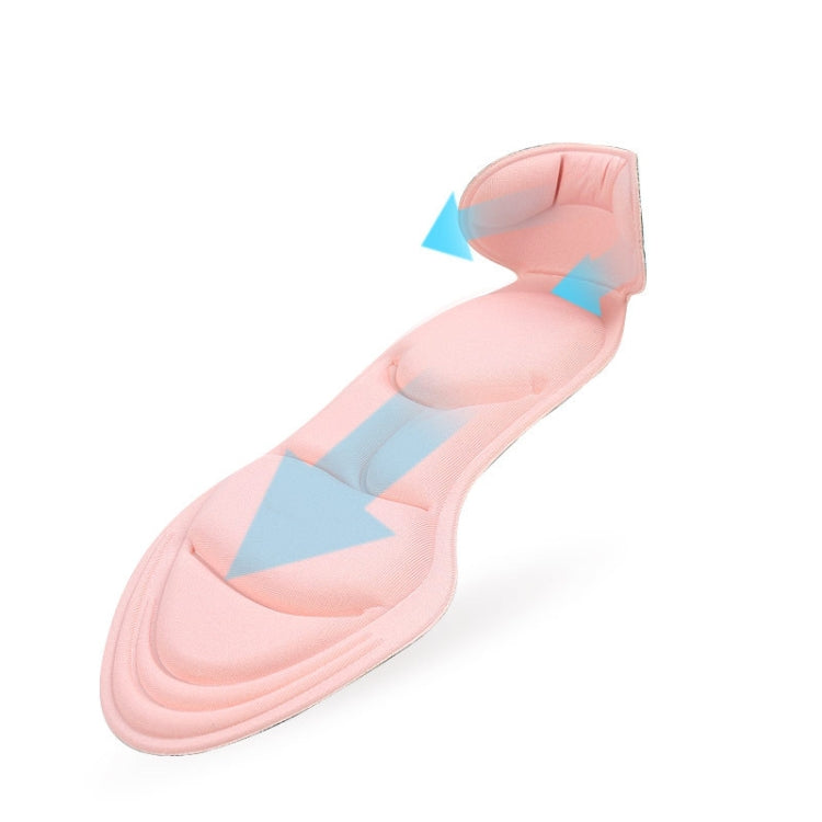 2 Pairs 8D Pad Inserts Heel Post Back Breathable Anti-slip for High Heel Shoe Insole