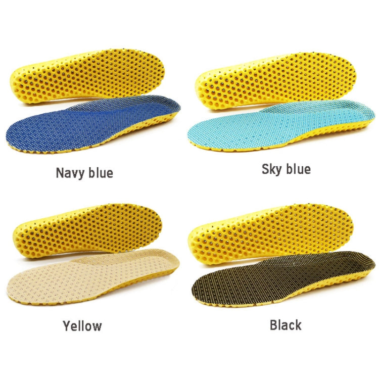 5 Pairs Stretch Breathable Deodorant Running Cushion Insoles, Shoe Size:38