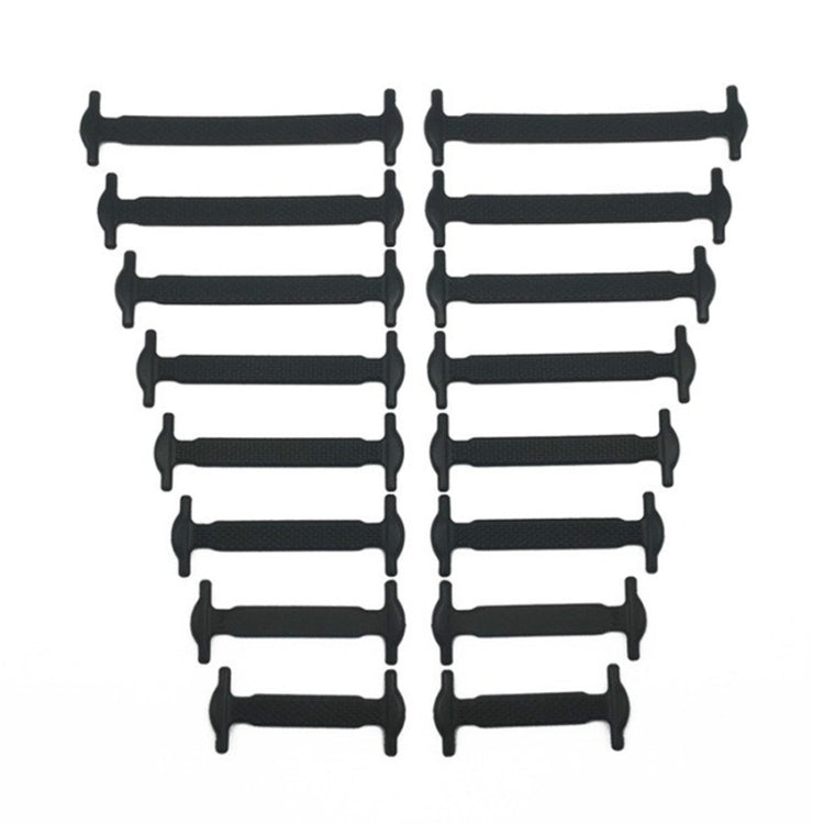 16 PCS / Set Running No Tie Shoelaces Fashion Unisex Athletic Elastic Silicone ShoeLaces