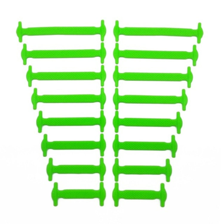 16 PCS / Set Running No Tie Shoelaces Fashion Unisex Athletic Elastic Silicone ShoeLaces