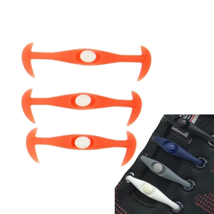 12 PCS / Pack Creative Stretch Silicone Lazy People Wear Shoelaces