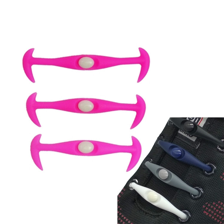 12 PCS / Pack Creative Stretch Silicone Lazy People Wear Shoelaces