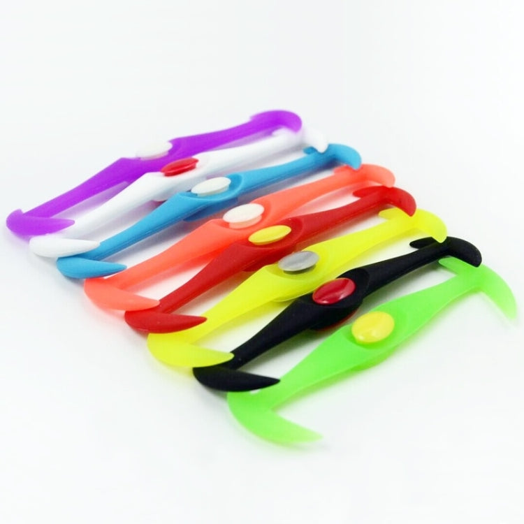 12 PCS / Pack Creative Stretch Silicone Lazy People Wear Shoelaces