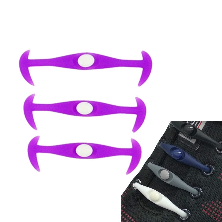 12 PCS / Pack Creative Stretch Silicone Lazy People Wear Shoelaces