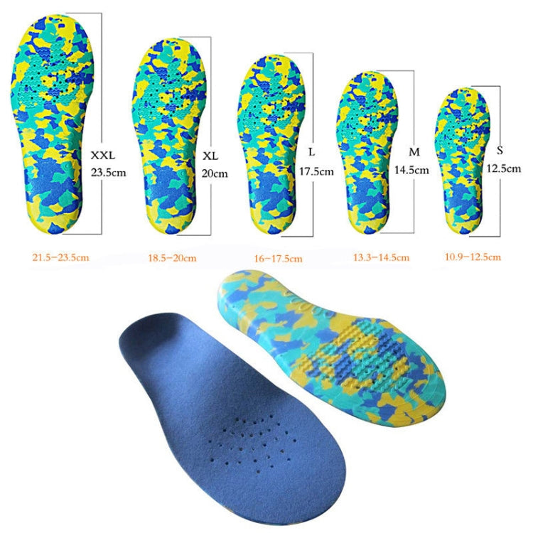 One Pair Children Flat Feet Arch Support Insoles Orthopedic Shoe Insole, Size:32-34