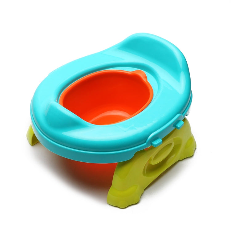 Children Portable Mini Toilet Bedpan Travel Potty With Removable Bowl(Blue)