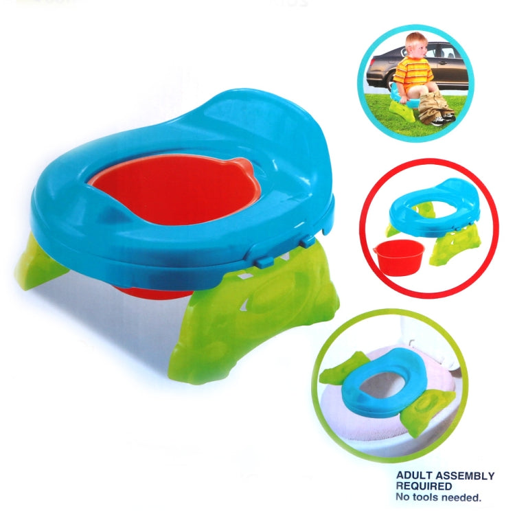 Children Portable Mini Toilet Bedpan Travel Potty With Removable Bowl(Blue)