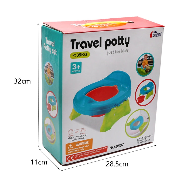 Children Portable Mini Toilet Bedpan Travel Potty With Removable Bowl(Blue)