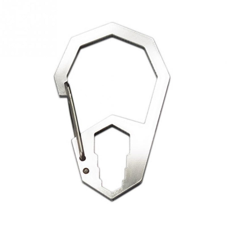 5 PCS EDC Outdoor Camping Tool Outer Hex Spanner Carabiner Stainless Steel Climbing Buckle Multi-Function Keychain Hanging Buckle
