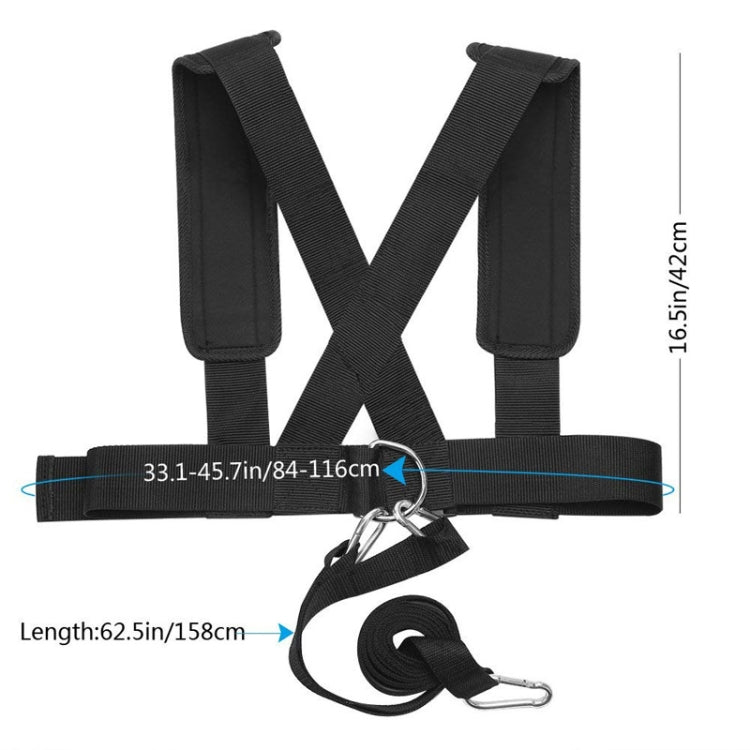 Anti-resistance Training Belt Speed Exercise Tension Belt Weight-bearing Exercise Strap, Style:Upgrade(Black)
